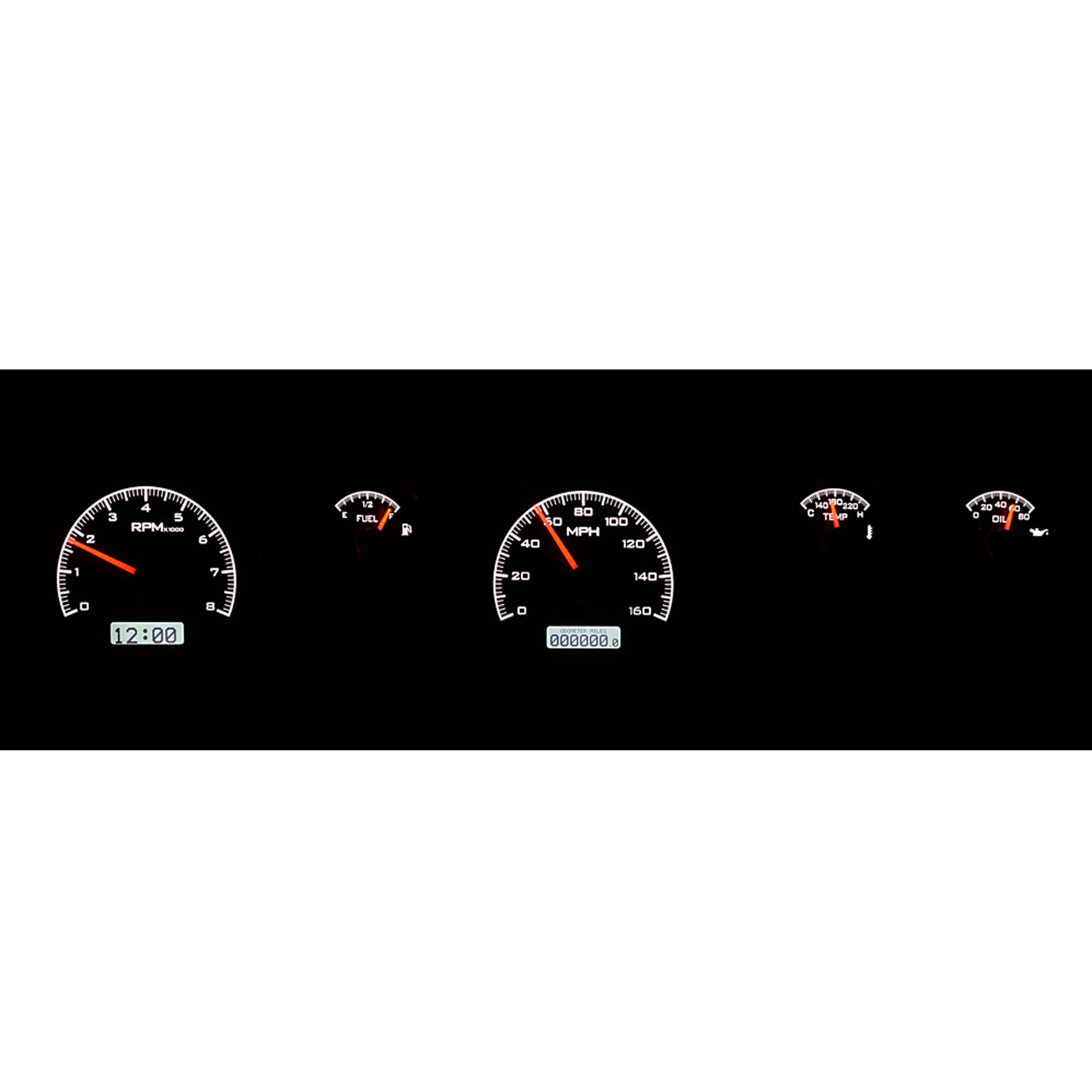 VHX-70P-FIR-K-B 1970-81 Pontiac Firebird Analog Dash Gauge System - Image 3